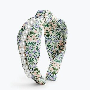 Rifle Paper Co. Green Floral Pearl Headband